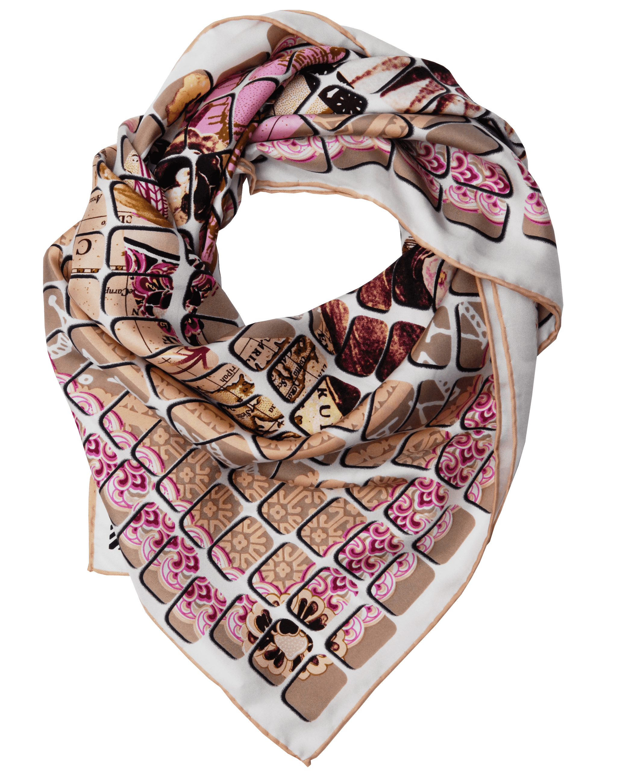 Silk scarf "Mahjong" - Empire of O'Z
