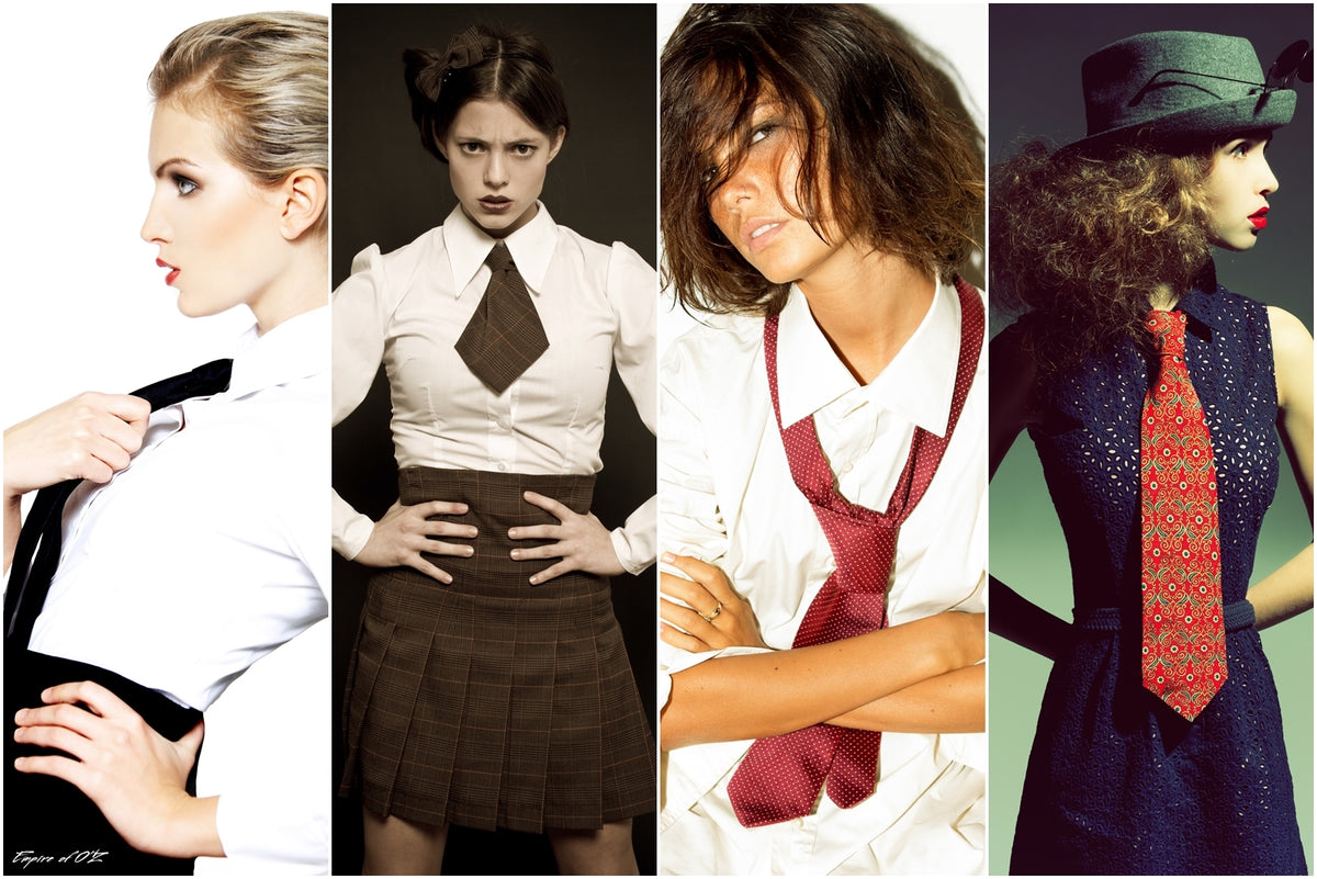 Ties in women’s wardrobe