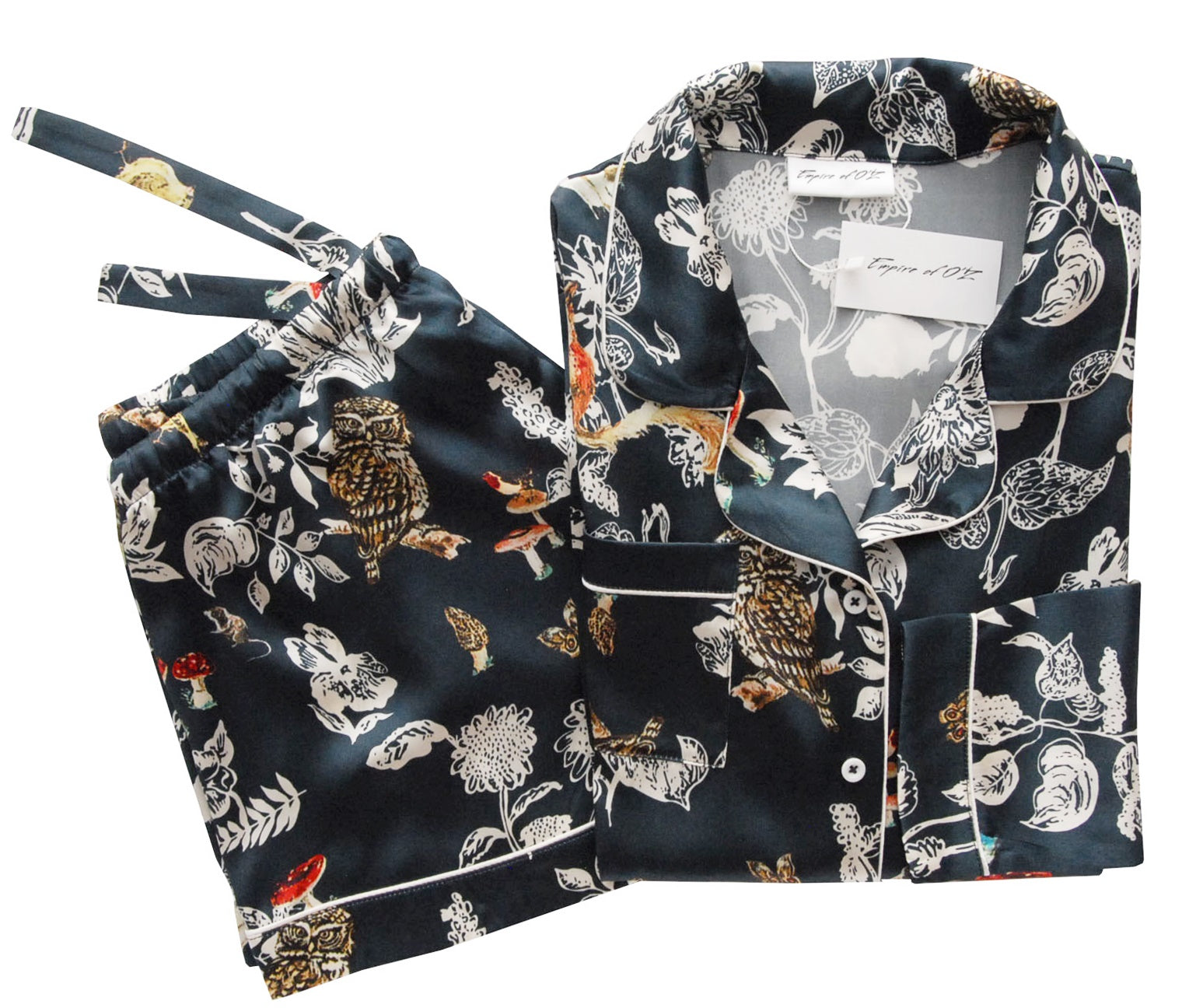 Pajama set "Wild forest" with long sleeves and short trousers - Empire of O'Z