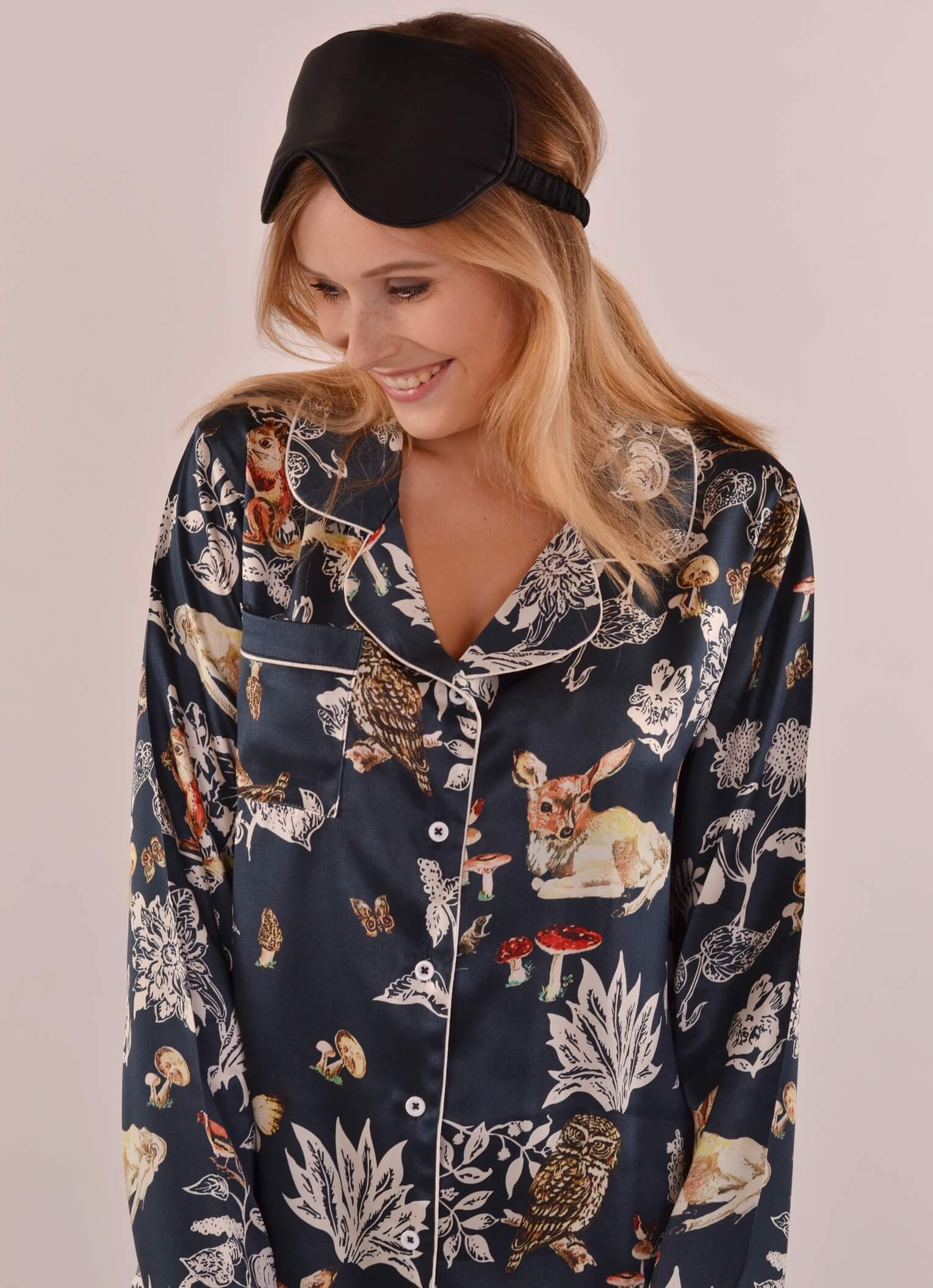 Pajama set "Wild forest" with long sleeves and short trousers - Empire of O'Z