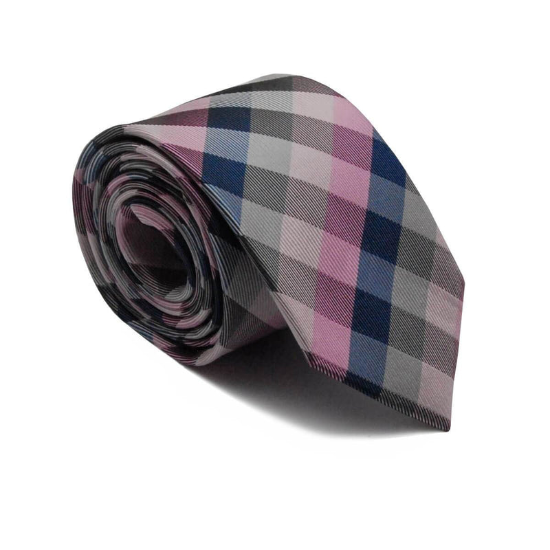 Silk tie with checked print - Empire of O'Z