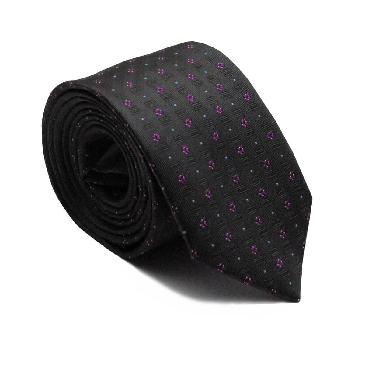 Silk tie with flower print - Empire of O'Z