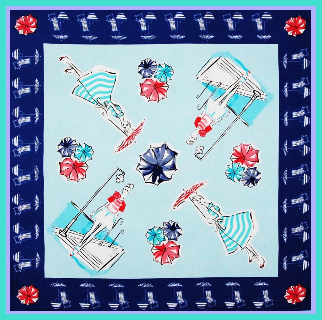 Silk scarf "Summer girls" - Empire of O'Z