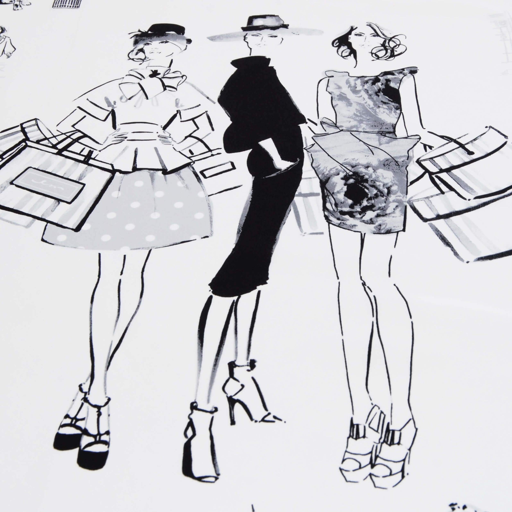 Silk scarf "Stylish women" - Empire of O'Z