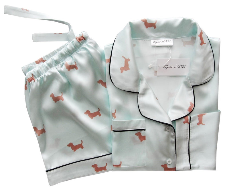 Pajama set "Badger dog" with long sleeves and short trousers - Empire of O'Z